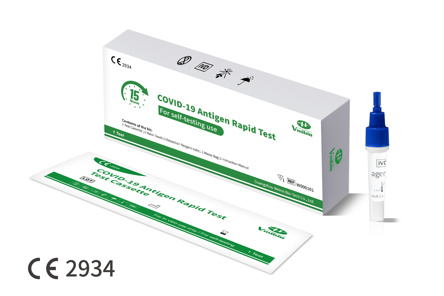 COVID-19 Antigen Rapid Test (For selft-testing, CE2934) 
